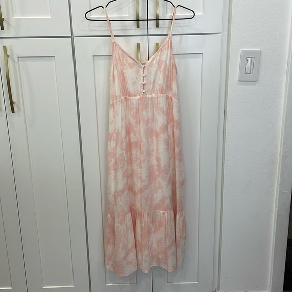 Rails Delilah Peach Pink Tie Dye Dress - Picture 1 of 12
